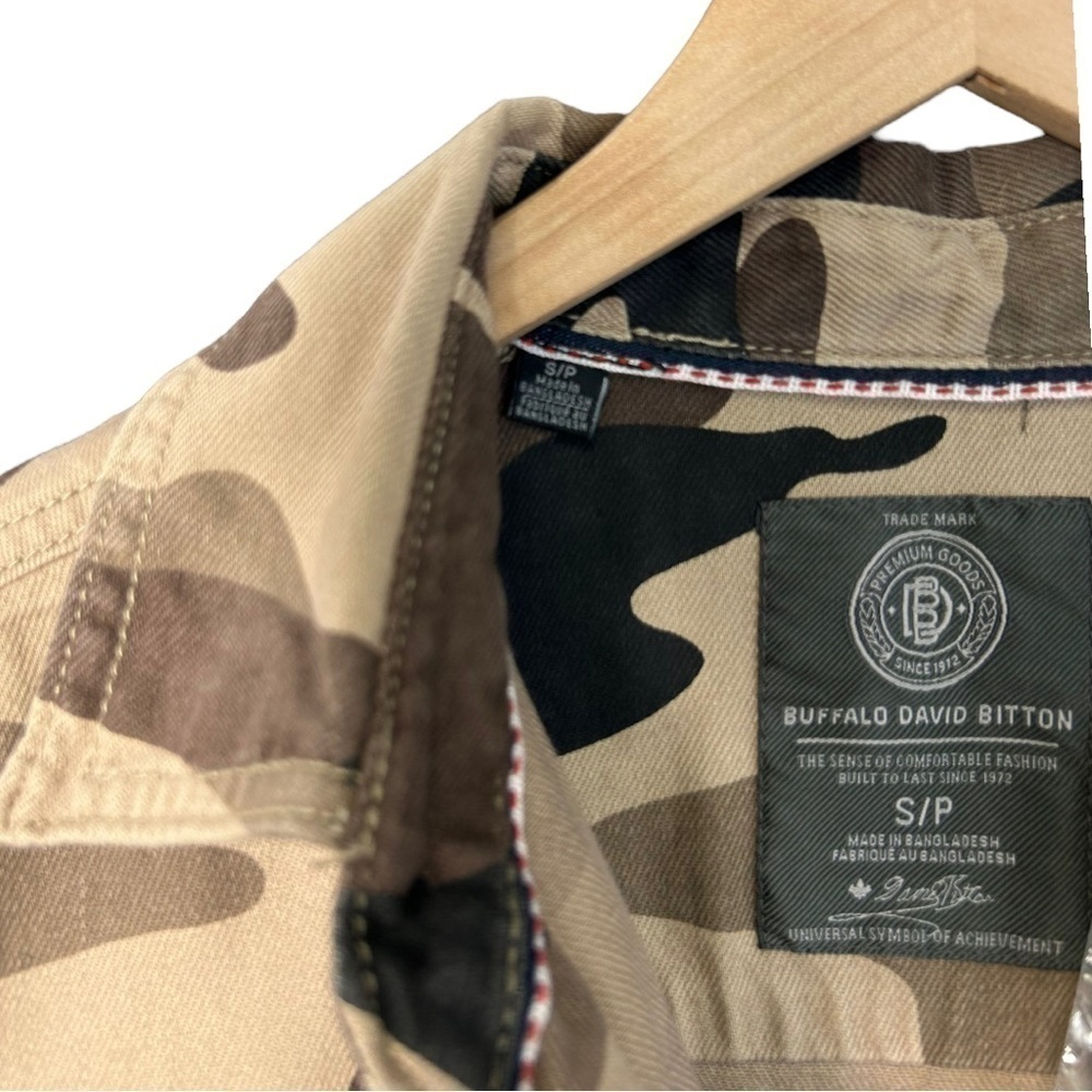 Buffalo David Bitton Jeremo Camo Button Down Long Sleeve Shirt Men's Small - Picture 11 of 15